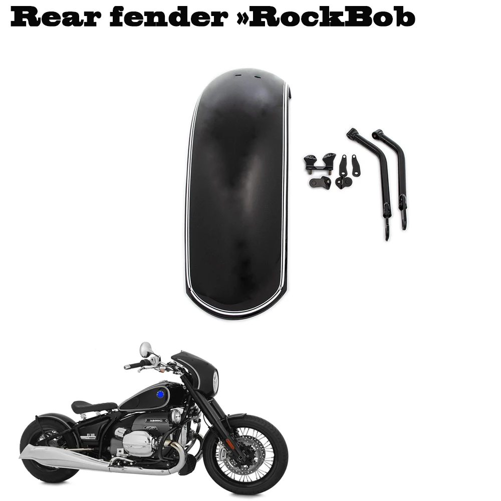 RockBob style metal rear fender for BMW R18 R 18 2020 2021 2022 2023 Motorcycle Mudguard Splash Guard