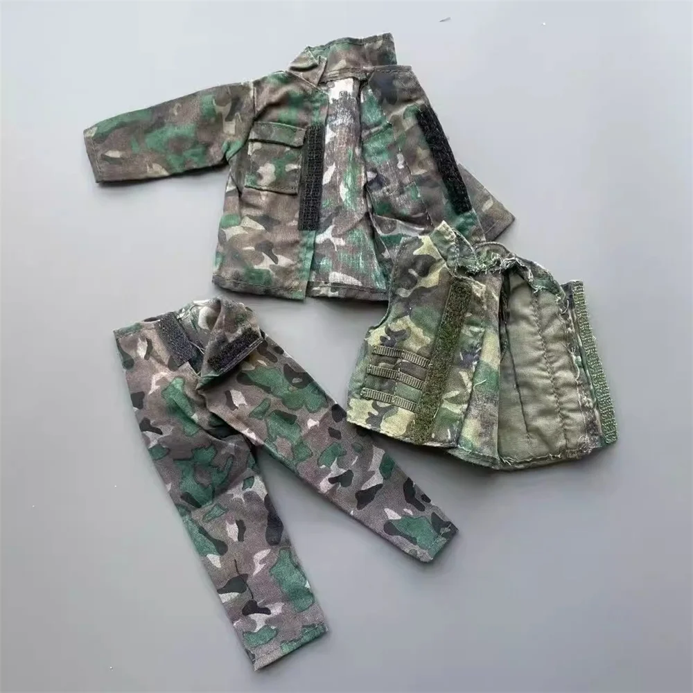 

ZYTOYS Scale 1/6 US. Soldier Doll Jungle Green Dress Coat Pant Vest Uniform Toys Model Accessories For 12" DAM COO Figure