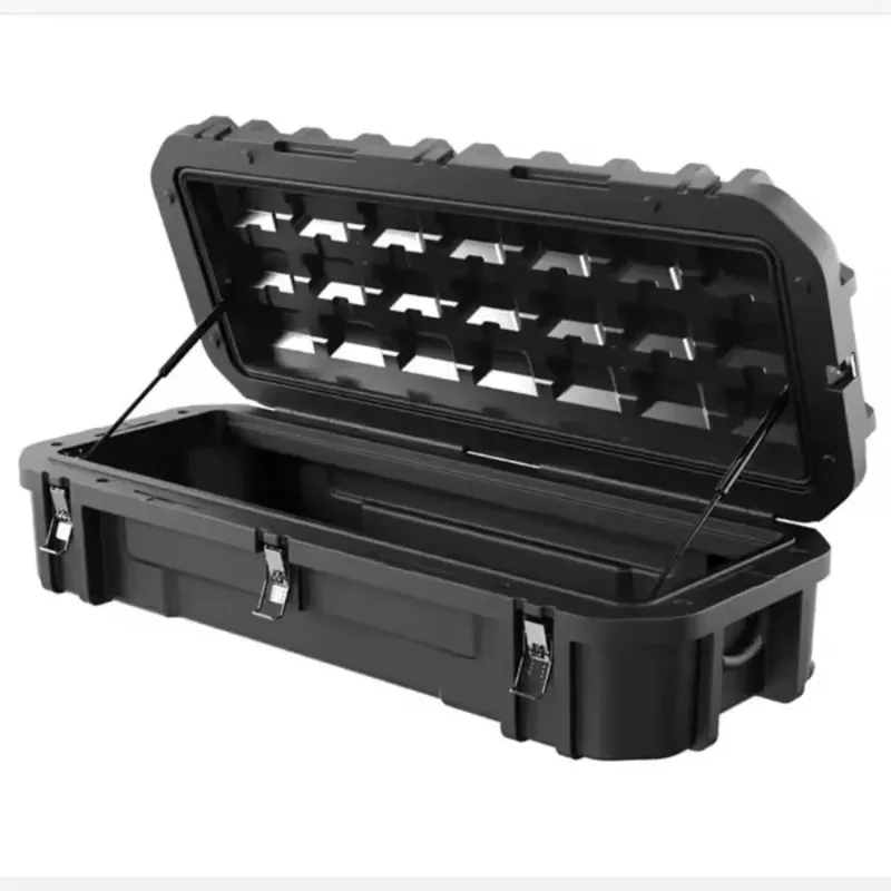 

【Best-selling】Tool Box Outdoor Heavy Truck Tool Storage Bin High Quality Adventure Cargo Case Rotomolded Accessories Roof Bracke