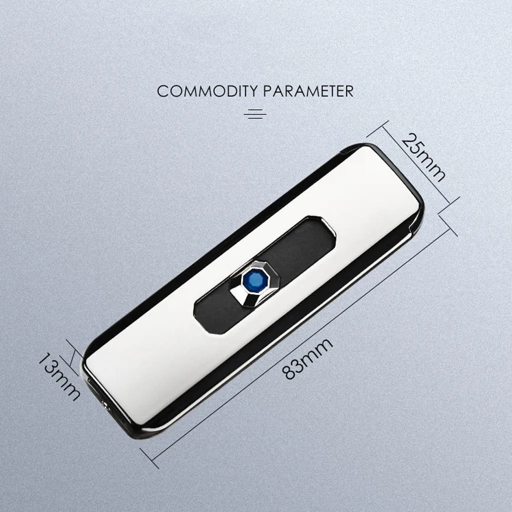 Cigarettes Electric Lighter USB Battery Rechargeable Flameless Collectible Lighter Portable Lighters For Candles Grill