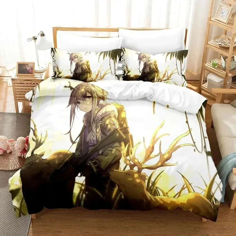 

3D Print Anime Game Arknights Bedding Set Bedroom Soft Modern Bedspreads Comefortable Duvet Cover Quilt Cover And Pillowcase