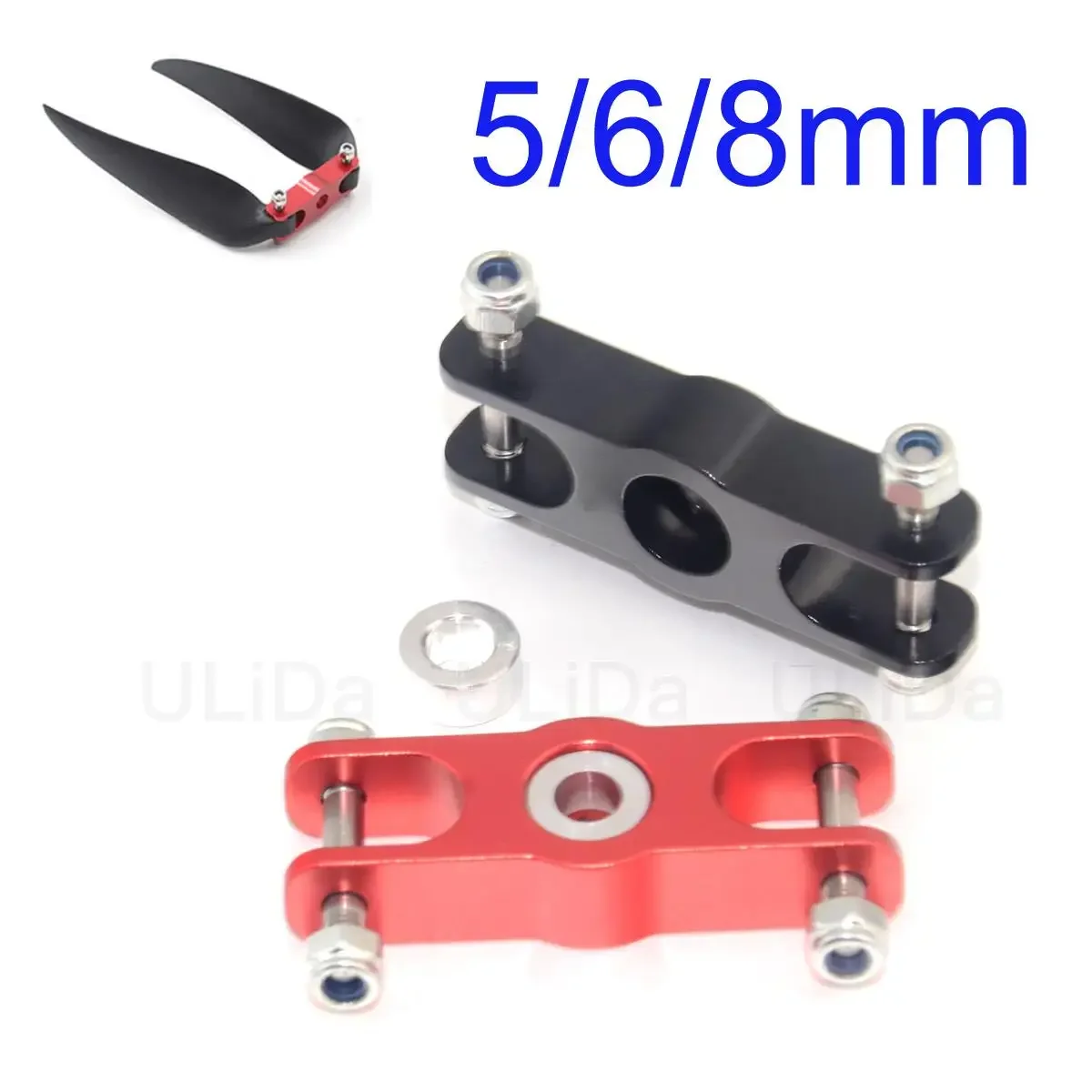 5mm 6mm 8mm Folding Propeller Seat/Propeller Clamp/Propeller Seat Suitable for Fixed Wing Threaded Propeller Shaft