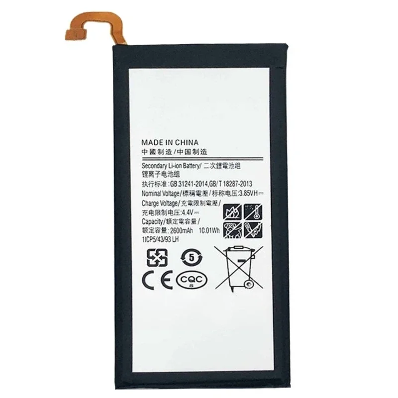 Hochwertiger, brandneuer Ersatz-Handy-Akku EB-BC500ABE 3,85 V 2600 mAh für Samsung Galaxy C5 SM-C5000