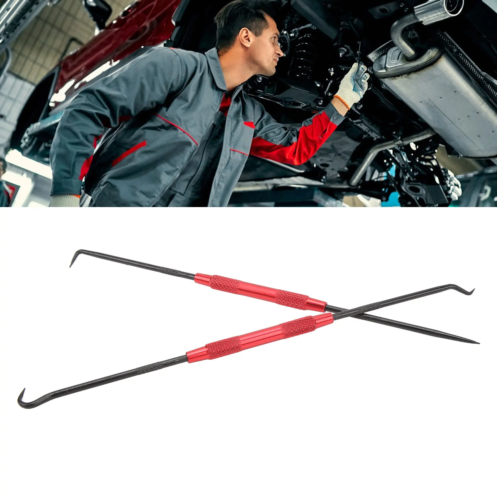 

2 Sets O Ring Pick Carbon Steel Easy to Grip Efficient Fast Oil Seal Puller Removal Tool for Cars