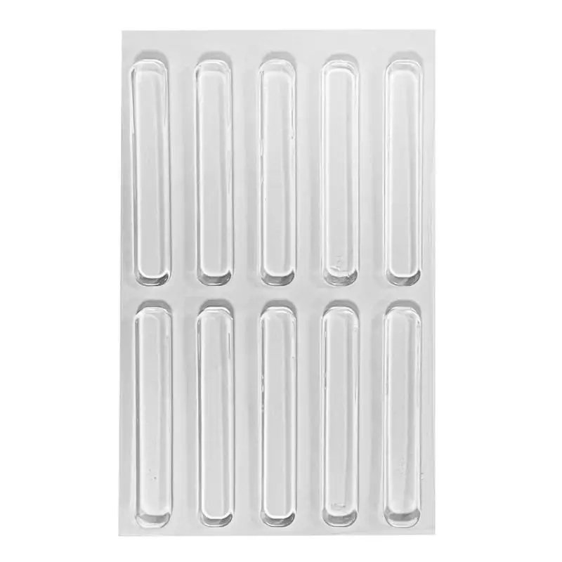 Self Adhesive Buffer Strips Silicone Wall Protector Transparent Door Stopper Cabinet Bumpers Anti crash Strips Home Supplies