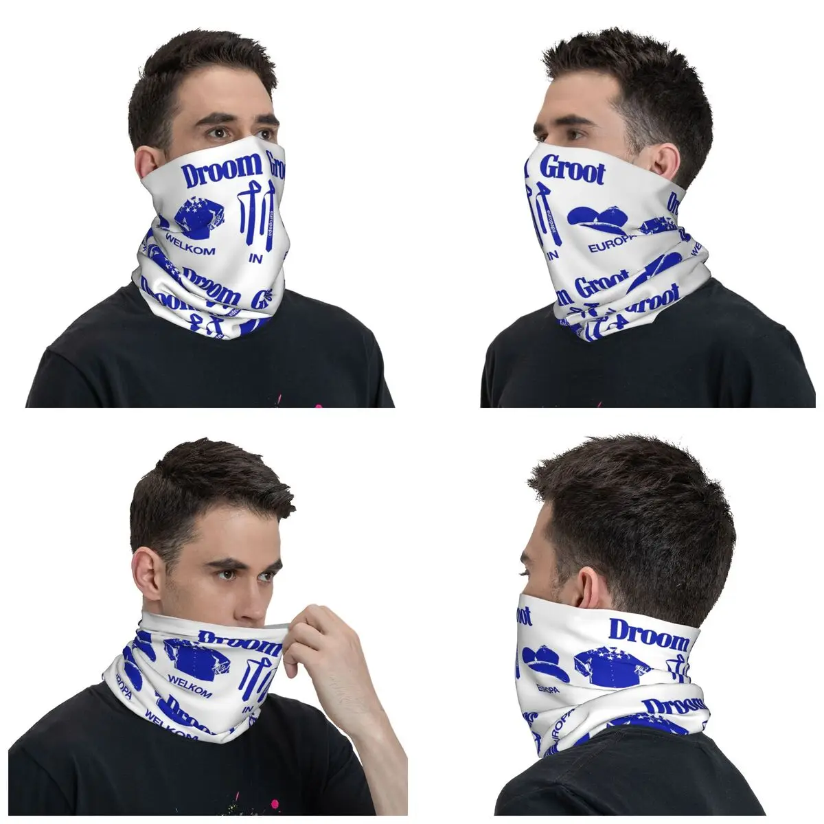 Joost Klein Song Contest 2024 i paesi bassi Bandana Neck ghetta stampato Europapa Balaclavas Wrap sciarpa fascia Unisex adulto