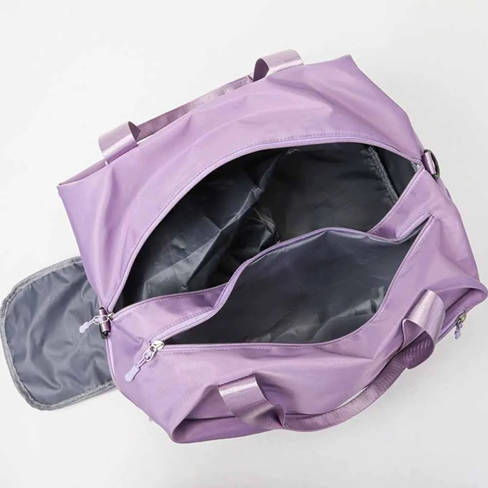 Embroidered New Trend Travel Bag Personalized Customization Name Large Capacity Dry Wet Separation Luggage Bag Gift Bag