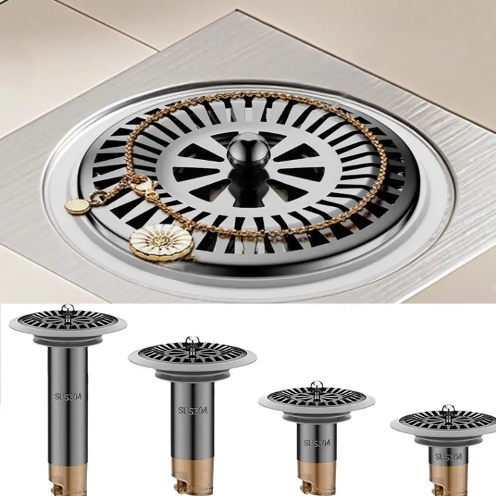 

Multiple Sizes Floor Drain Core Filter Screen Rapid Drainage Floor Drain Filter Plugs Insect-proof Stainless Steel