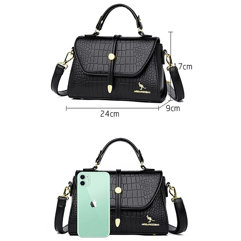 Luxury Handbags Purses Designer Shoulder Crossbody Messenger Bags Women Bag Ladies Many Pocket Bags Branded Leather Sac A Main