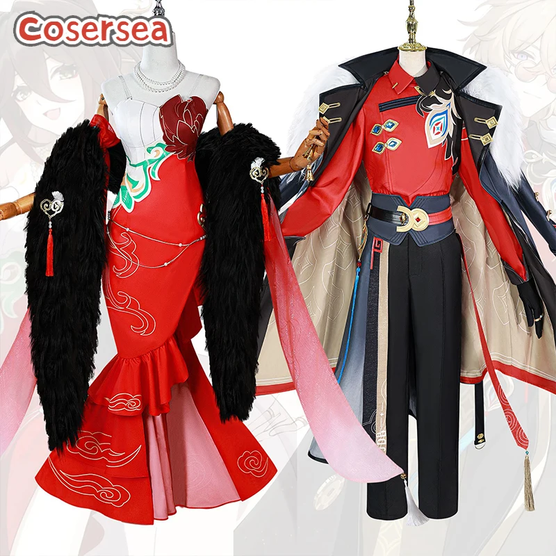 

Cosersea Tingyun Cosplay Costume Game Honkai: Star Rail New Year Skin Tingyun Aventurine Halloween Fanart Uniform Outfit Fullset