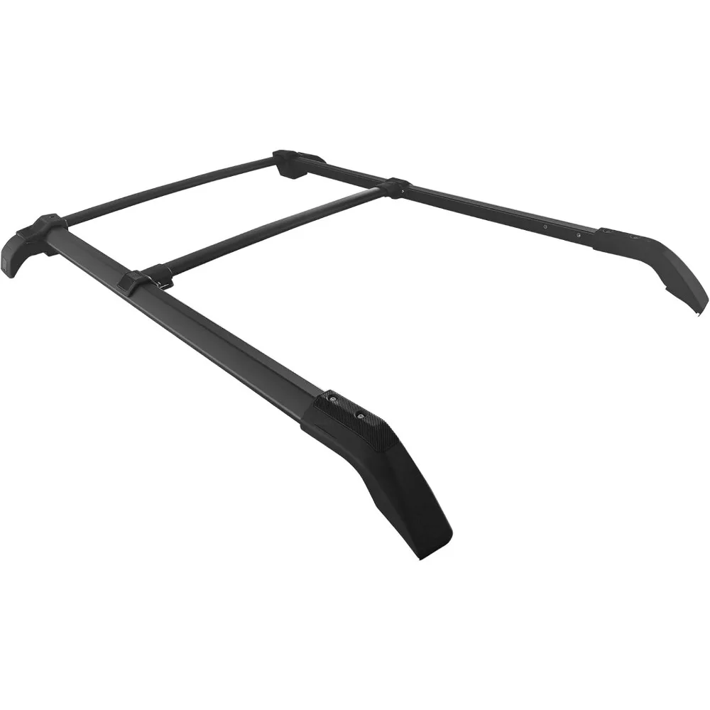 , Roof Rack W/Side Rails Bars Compatible with 2021-2025 Ford Bronco All Models, Black Top Roof Rack Cross Bar Cargo Luggage Carr