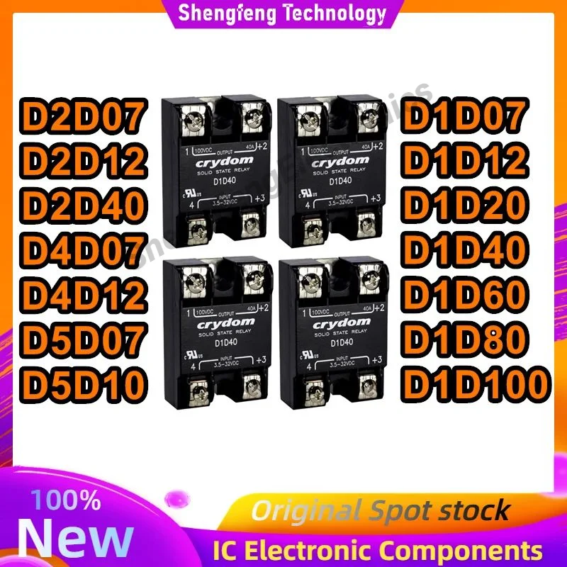 D1D07 D1D12 D1D20 D1D40 D1D60 D1D80 D1D100 D2D07 D2D12 D2D40 D4D07 D4D12 D5D07 D5D10 Novo relé estado sólido original