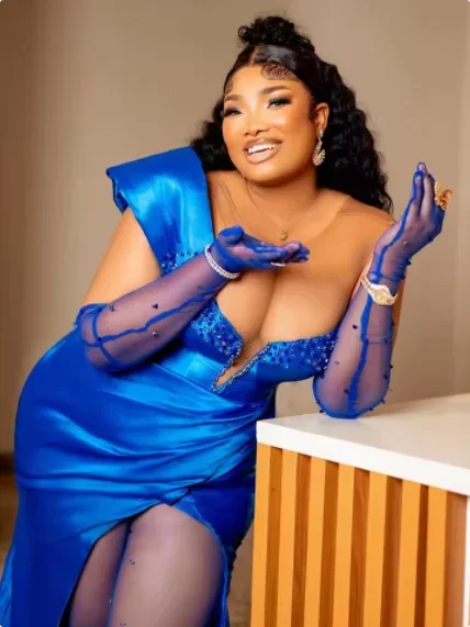 Vestidos de noche sexis con abertura alta estilo Aso Ebi azul real, vestido de fiesta para ocasiones formales para mujeres africanas, vestidos de graduación de talla grande para mujeres