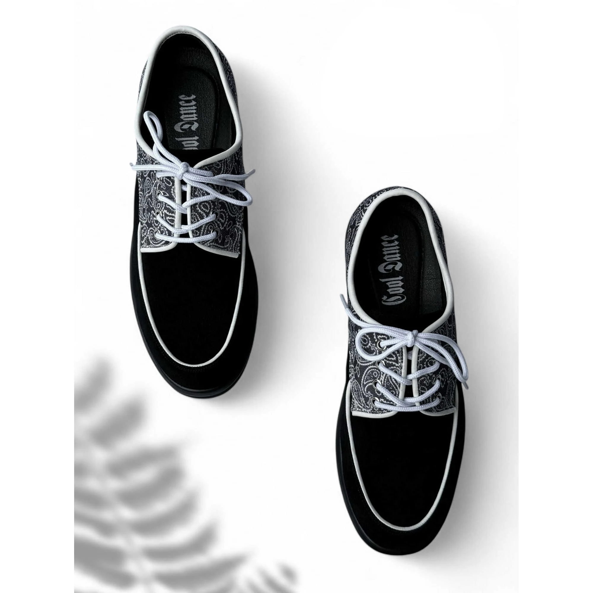 Black Cashew Flower Popping Shoes NYC California Trend Hip Hop Breaking Locking Shoe America Street Funny Dance Shoes OA024