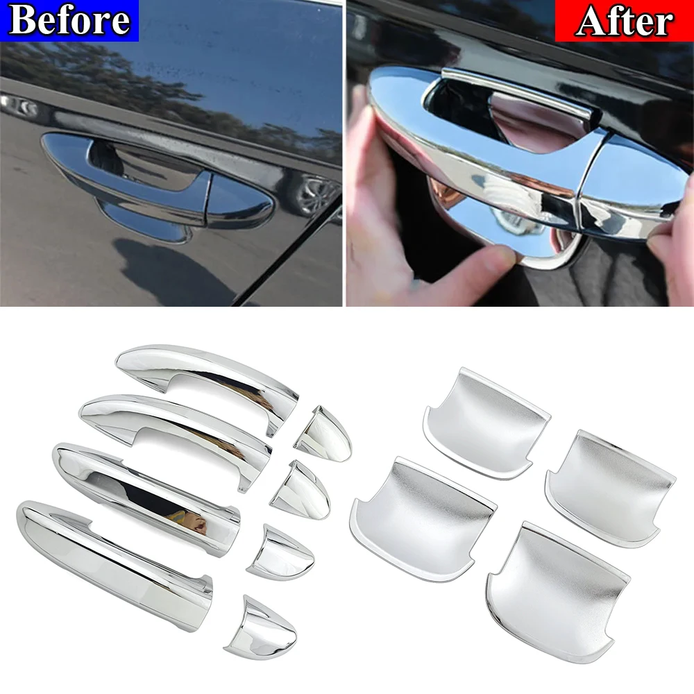 For Volkswagen VW Passat CC 2008-2017 ABS Chrome Door Handle Cover Trim & Door Bowl Cover 2009 2010 2011 2012 2013 2014 2015