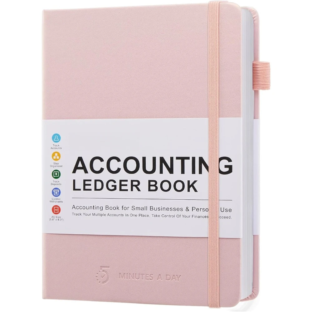 Accounting Books - Columnar Books for Bookkeeping, Tracking Funds, Expenses, Deposits, and Balances - 5.8x8.5