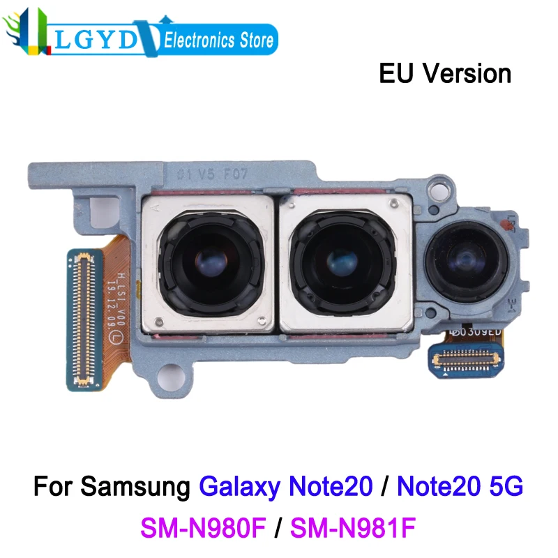 EU Version Rear Camera Set For Samsung Galaxy Note20 / Note20 5G SM-N980F SM-N981F Telephoto + Wide + Main Back Camera Replacing