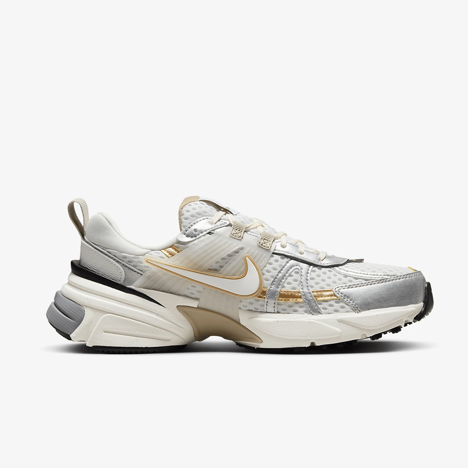 حذاء الجري Nike Official Authentic V2K Run للرجال والنساء ذو الرقبة المنخفضة المتينة HJ7245-100