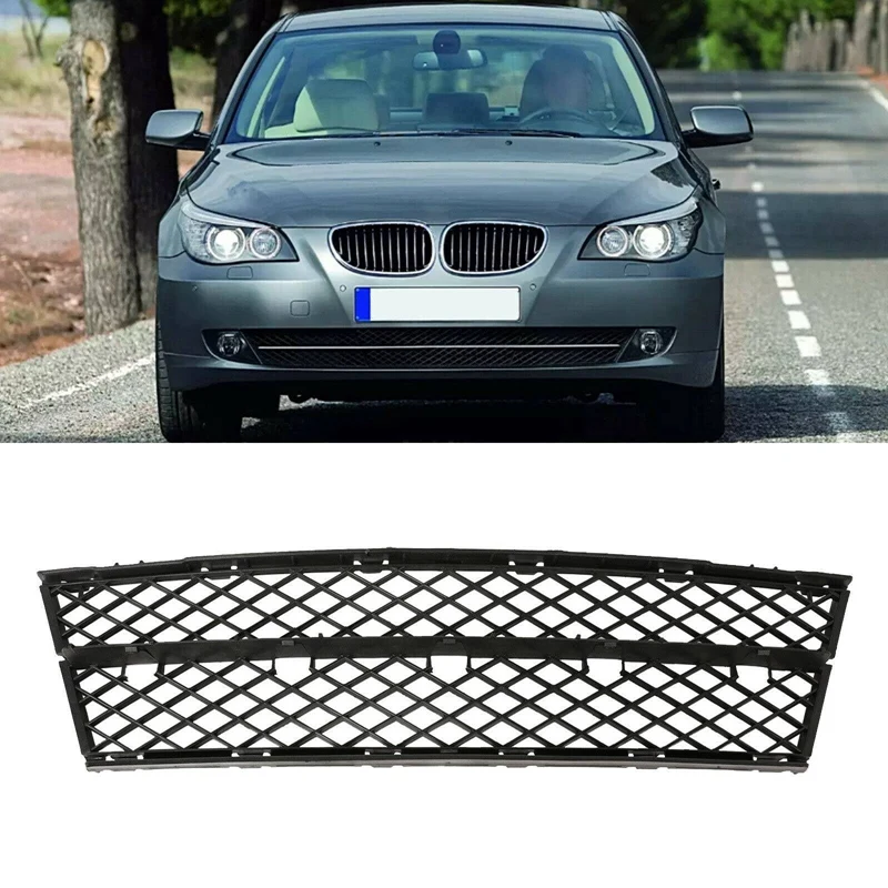 For-BMW 5 Series E60 E61 2008 - 2010 New Front Bumper Lower Center Mesh Grille 51117178115