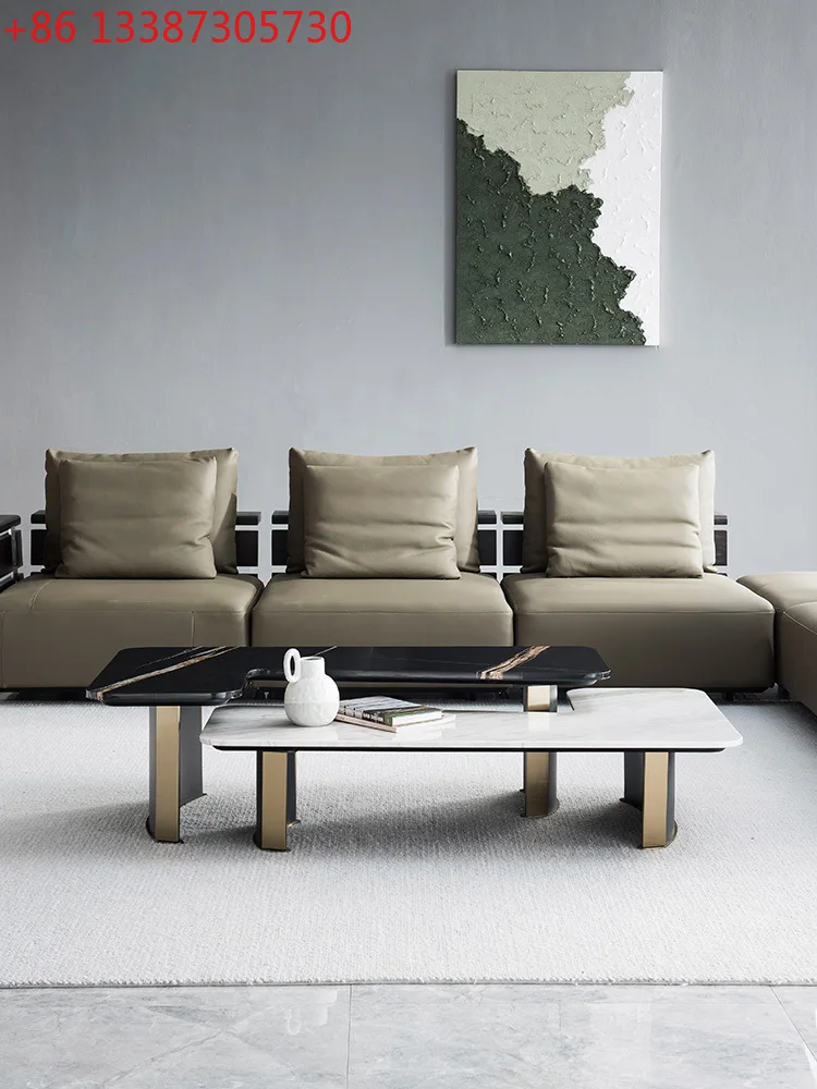 

Итальянский светлый роскошный натуральный мрамор элитный журнальный столик для гостиной минималистичный журнальный столик специальной формы
