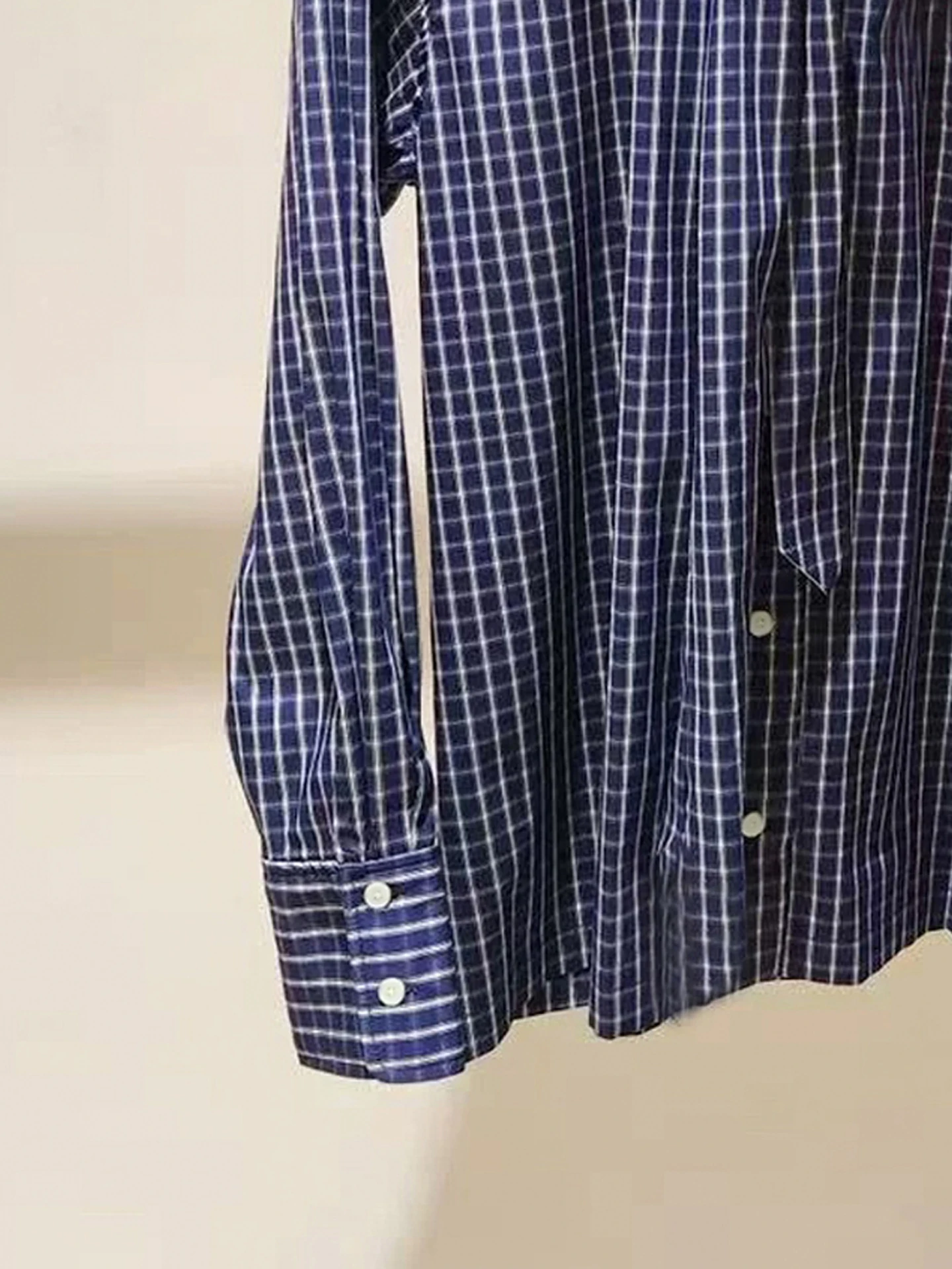 Ele Plaid irt col cravate collège Sle haut pour les femmes automne hiver saisonnier longue Sve décontracté confortable ajustement Blouse