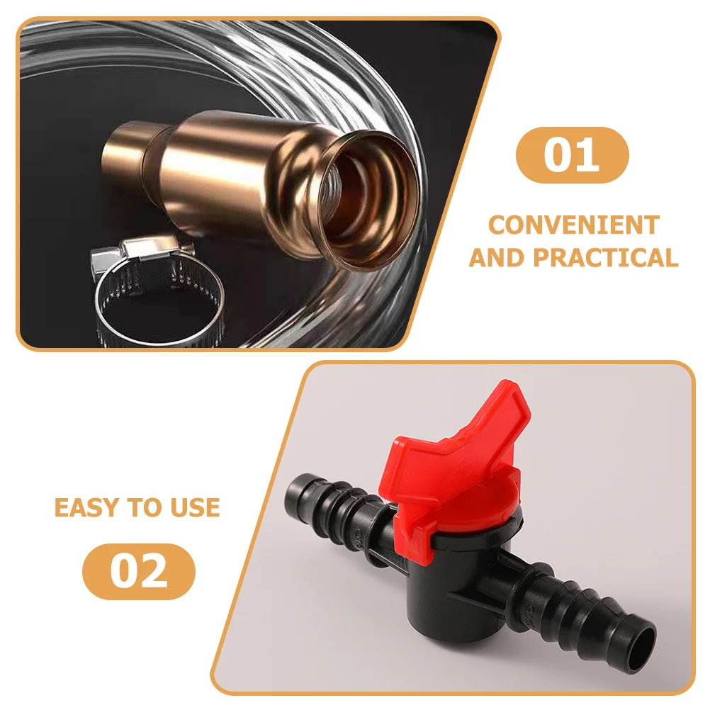 

1/2 Inch Copper Connector 2M Siphon Hose for Oil Water Transfer Auto Accessories Liquid Pump with Clamp Switch