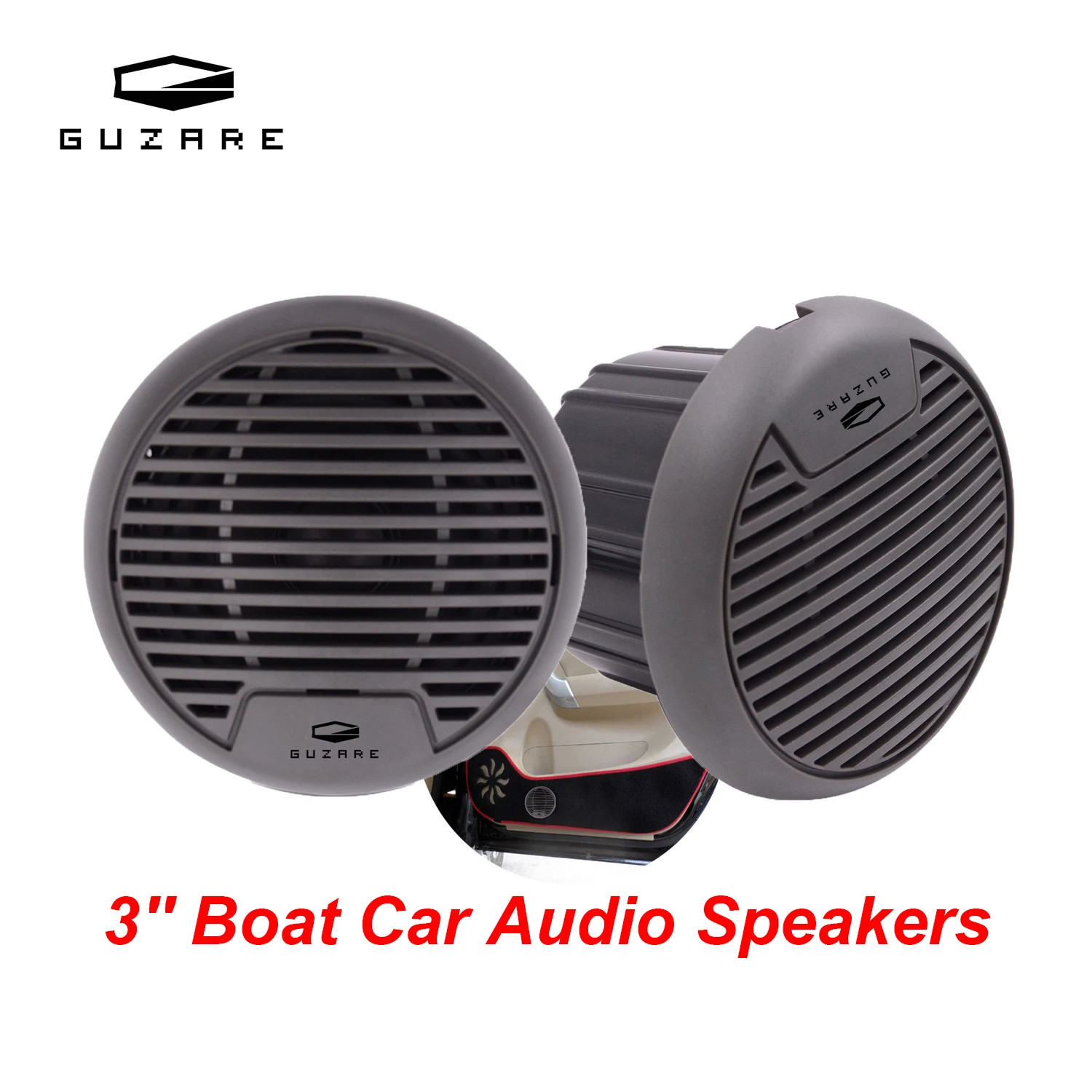 

3 Inch Marine Speakers Boat Waterproof Motorcycle Audio Stereo System For SPA ATV UTV Yacht Outdoor Golf Carts Swimming Pool