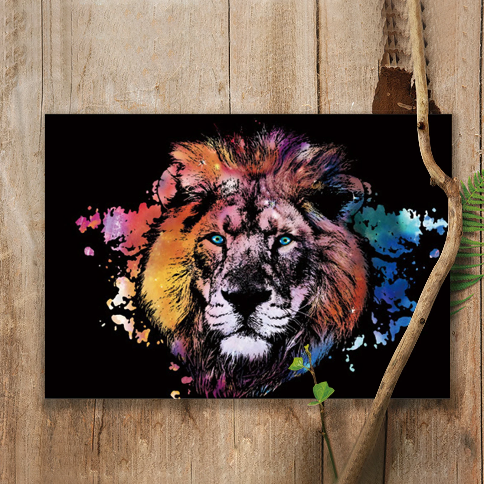 Animals Scratchboard Art 15.94x11.22 Inch with 3 Tools Scratch Painting Kits Foil Art for Adults Fun Creative Craft /Gifts/Decor