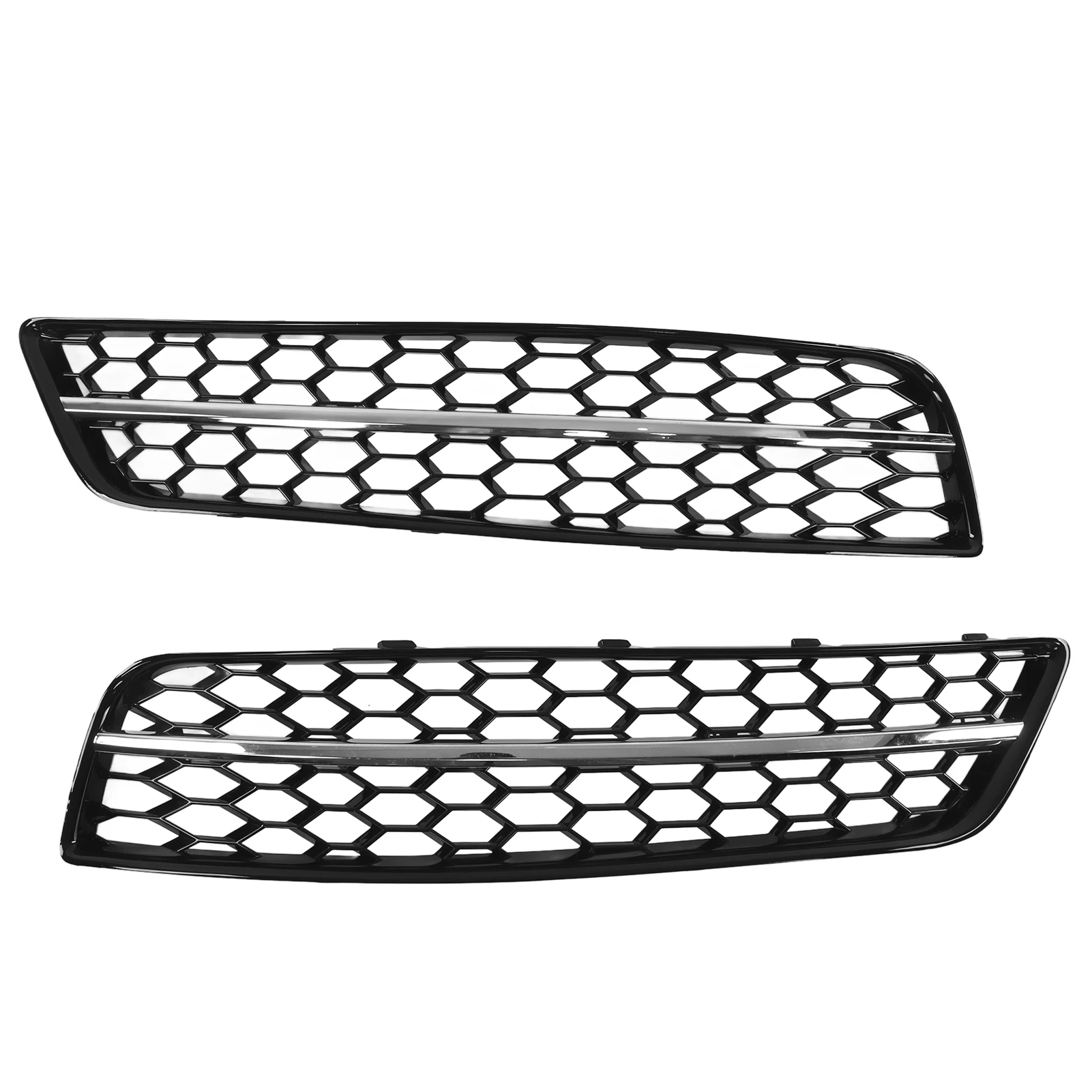 

2pcs Front Fog Light Grille Cover Trim 8P0807682J Car Exterior Accessory Replacement for Audi A3 8P 2009‑2013