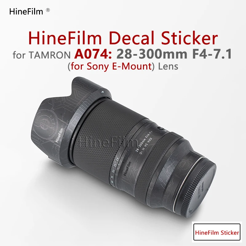 Hinefilm Skin for Tamron 28-300mm F4-7.1 E Mount Lens Decal Skin for Tamron 28-300 Lens Stickers 28300 Wrap Cover 28 300 Skin