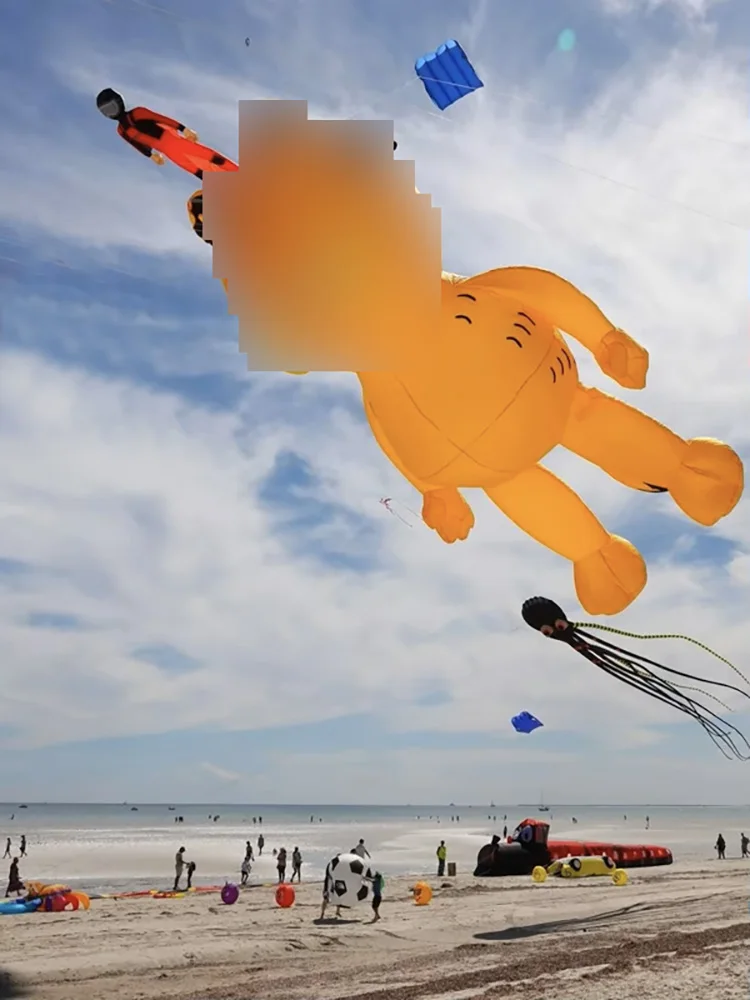 9KM 3.5m 고양이 및 4m 개 연, 립스탑 나일론 원단 라인 세탁 연 펜던트, 부드러운 풍선형 대형 전문가용 연 (가방 포함)