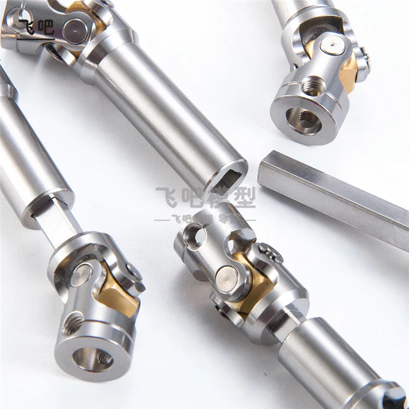 Metal Stainless Steel Transmission Shaft Universal Joint for 1/14 1/10 RC Crawler Car Tamiya Truck SCANIA 770S Volvo MAN LESU