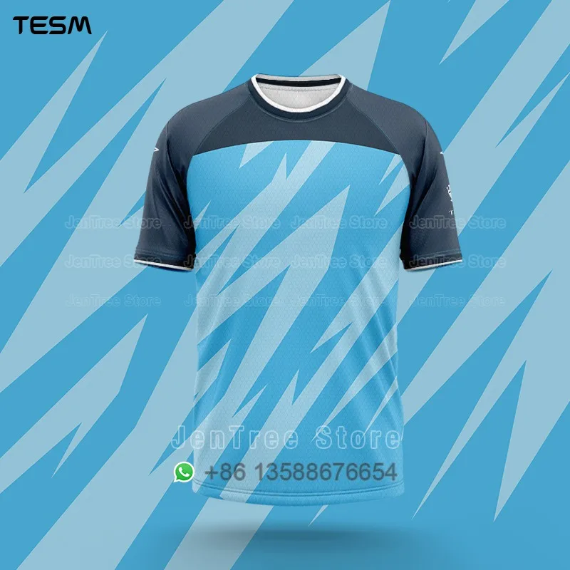 Men Retro Jersey T-Shirt Women Sports Top Children Casual Short-Sleeved T-Shirt High-Definition Printing Breathable Shirt