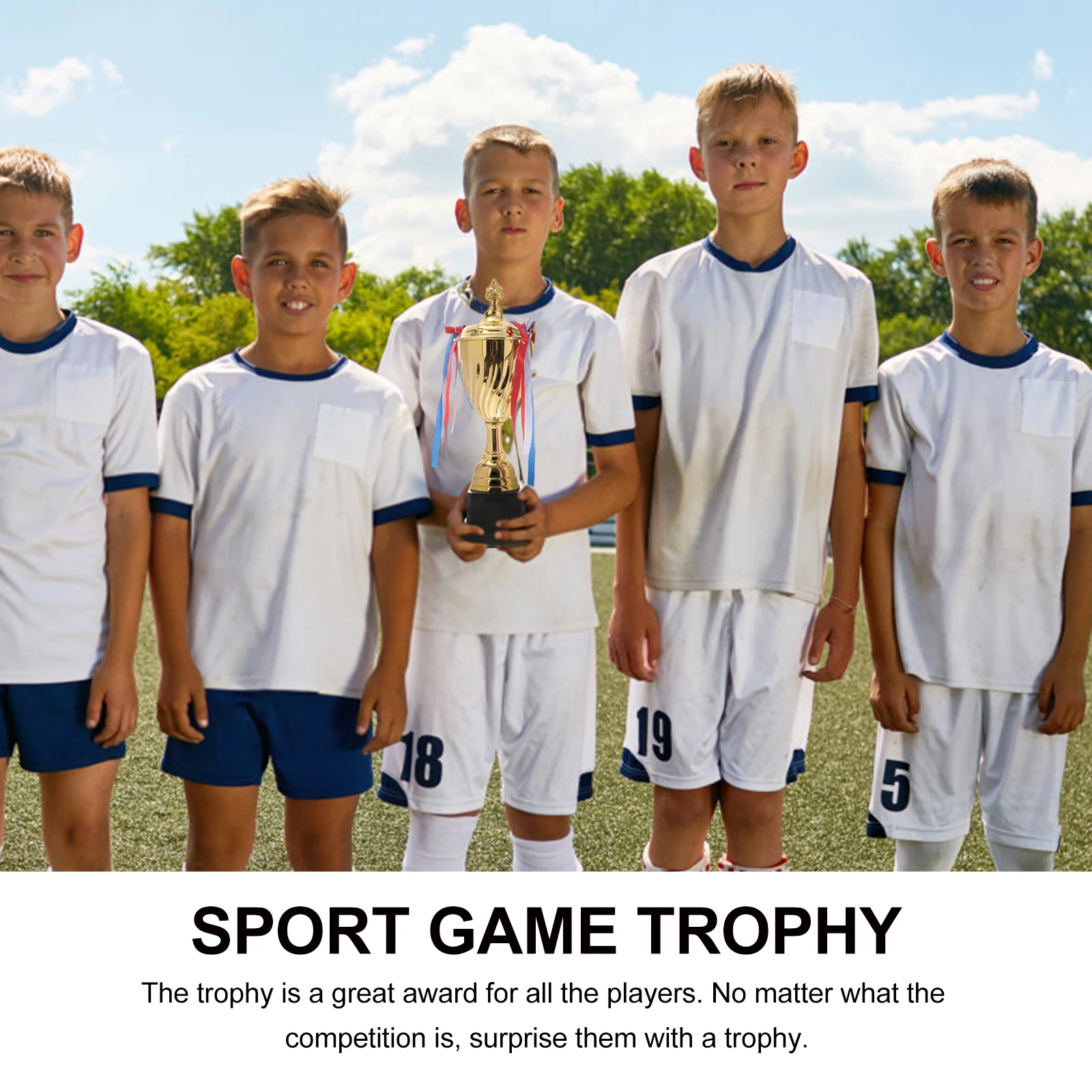 

1pc Metal Trophy Game Basketball Sports Competition Great Award Party Favor Classroom Spelling Bee Day s