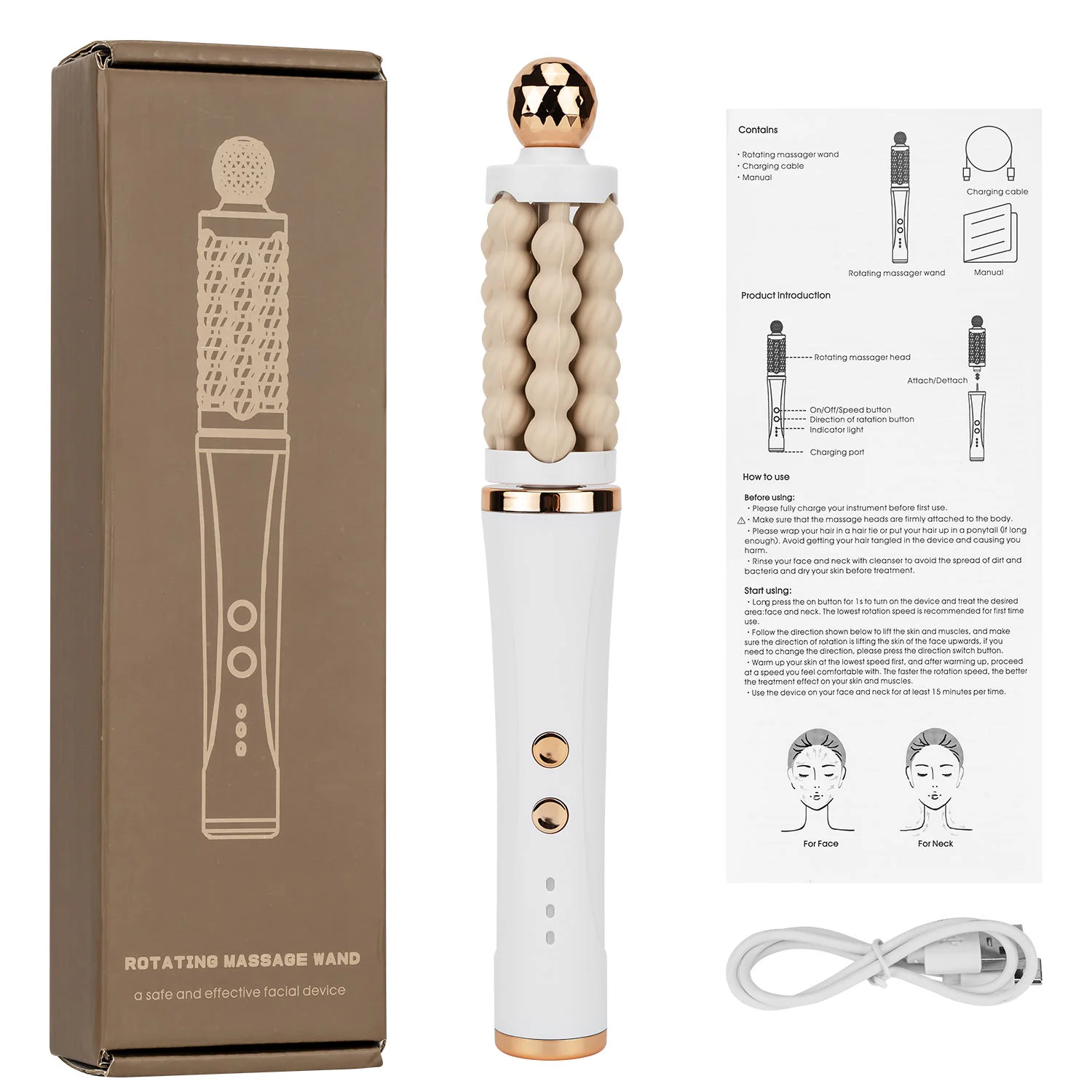 Home Use 3D Wave Roller Rotation Massager Stick Endo Inner Roller Skin Tightening Weight Loss Muscle Relaxation Anti Cellulite