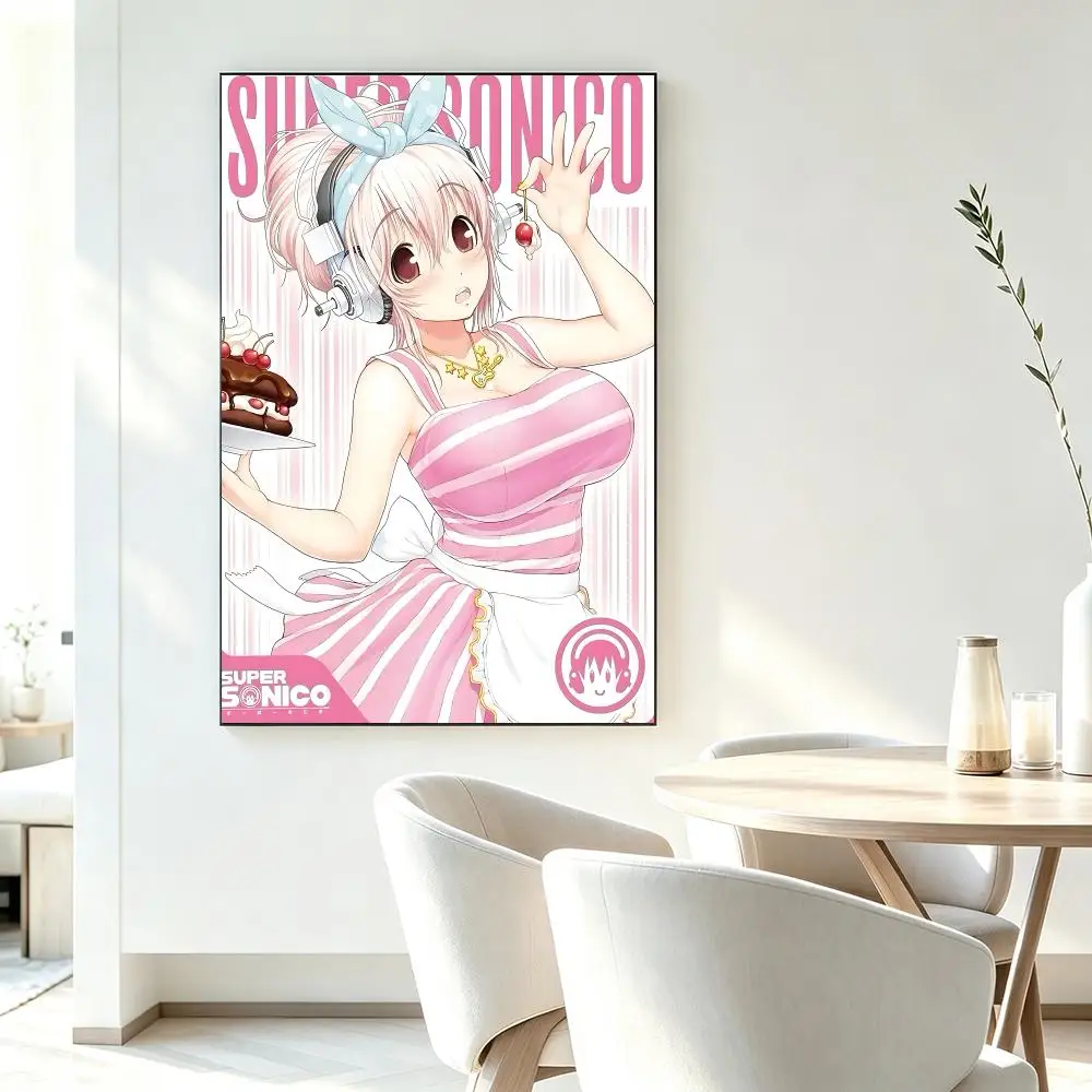 Character Super Sonico Poster HD-Druck Frischer Eleganter Stil Wandkunst Heimdekoration für Wohnzimmer Schlafzimmer Geschenk – Detail 12