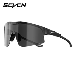 SCVCN Photochromic Sunglasses for Men Cycling Glasses Sports Eyewear Mountain Bike Bicycle Goggles MTB UV400 Cycling Sunglasses