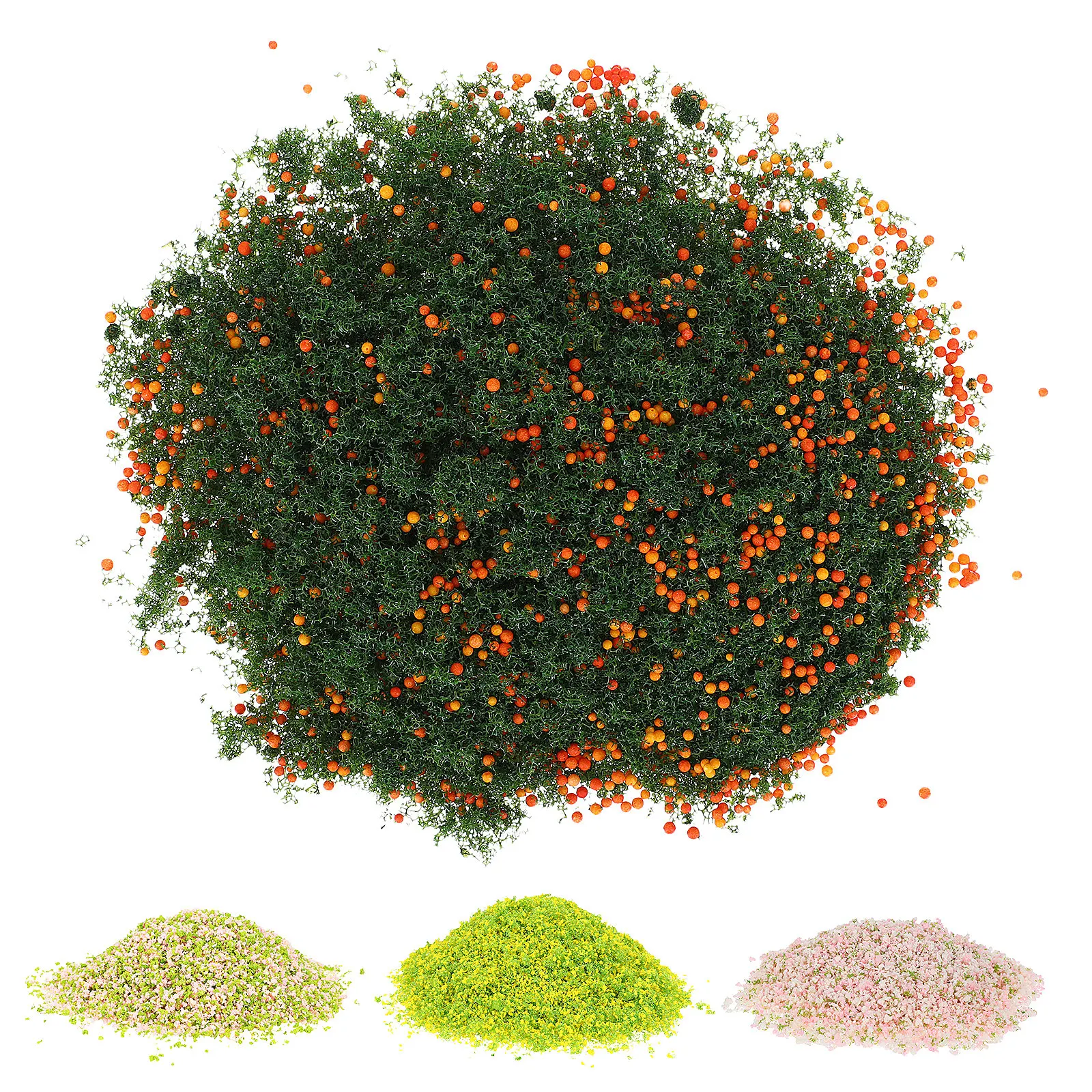 

4Packs DIY Scale Tree Foliage Materials Variety Colors for Miniature Landscape Supplies Scenery Accessories for Realistic