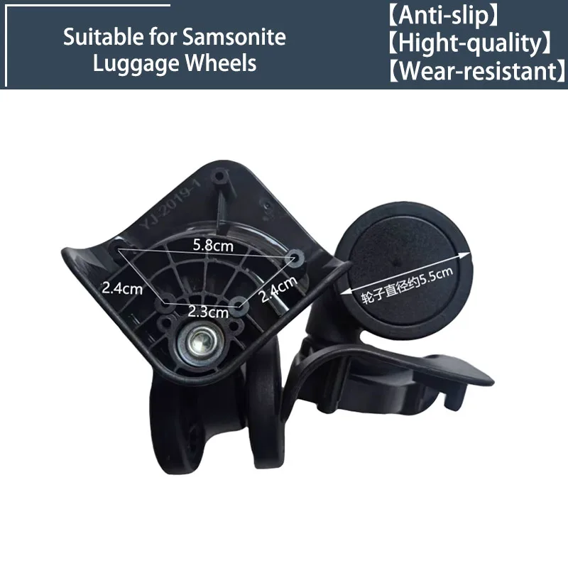 

2/4 Wheels Universal Wheels YJ-2019 Swivel Wheels Luggage Accessories Replacement Trolley Parts for Suitcase