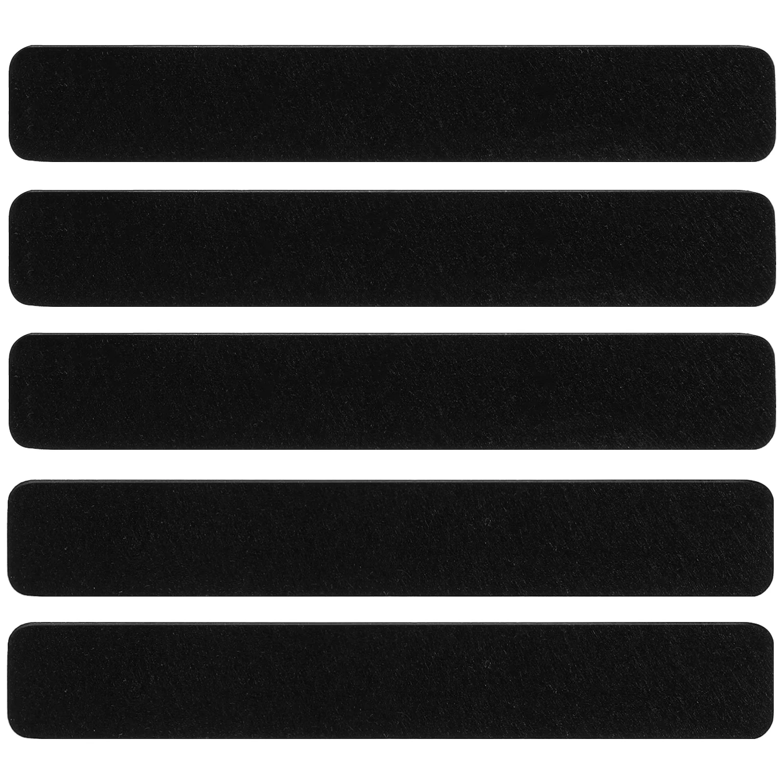 

5pcs Felt Message Board Strips Wall Memo Holder Bulletin Bars Adhesive Memo Paper Holder Office Schedule Display