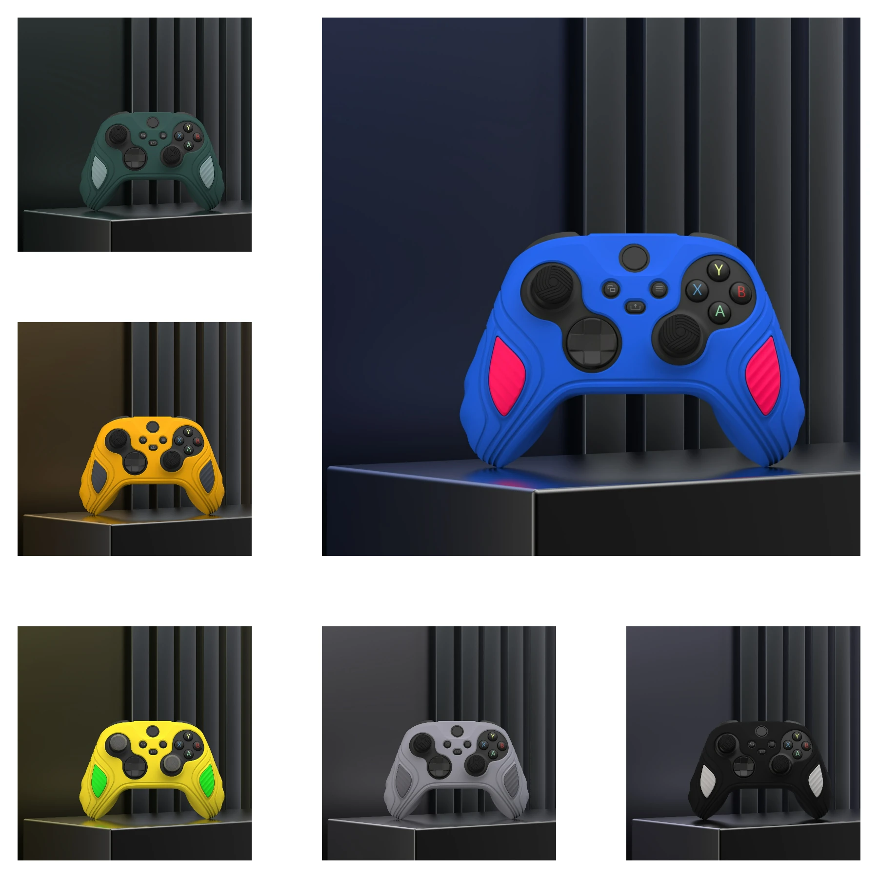 

PlayVital Anti-Slip Silicone Cover for Xbox Core Wireless Controller, Scorpion Edition Case with Thumb Grip Caps - Series 2