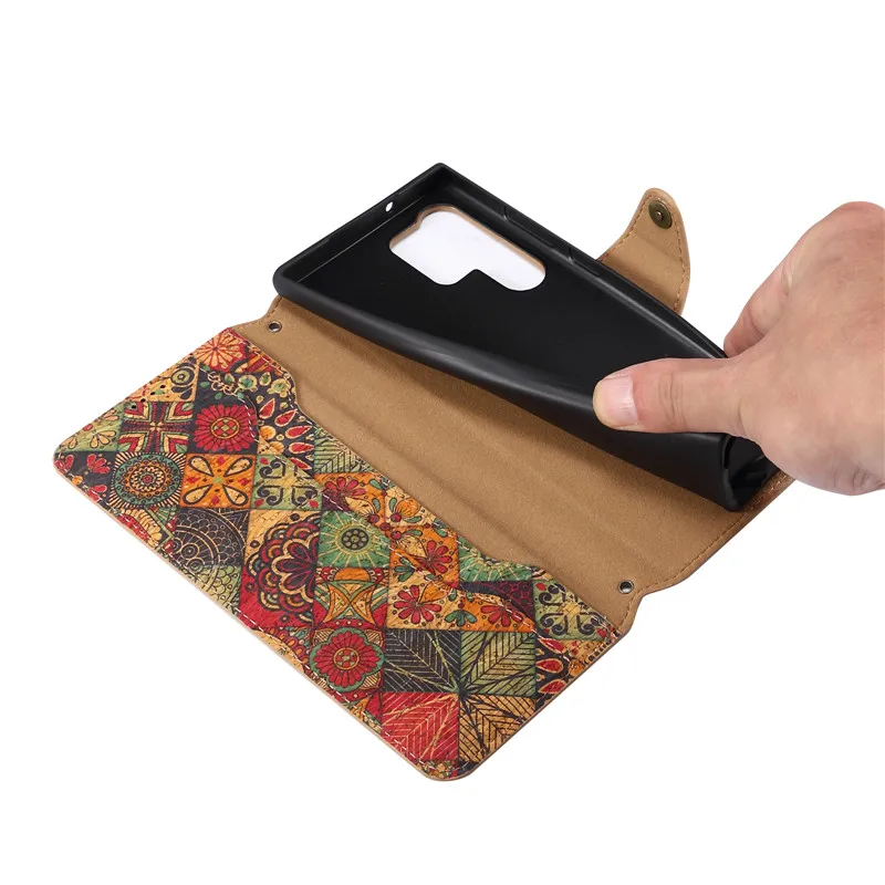 EUCAGR Leather Magnetic Phone Case For Samsung Galaxy S24 S23 FE Plus Ultra A34 A53 A54 A51 A52 A31 A32 A33 A05S Holder Cover