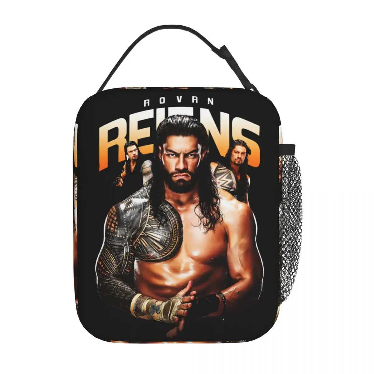 Roman Reigns Wrestling Winner Champion Insulated Lunch Bags Food Container Leakproof Cooler Thermal Bento Box For School Office