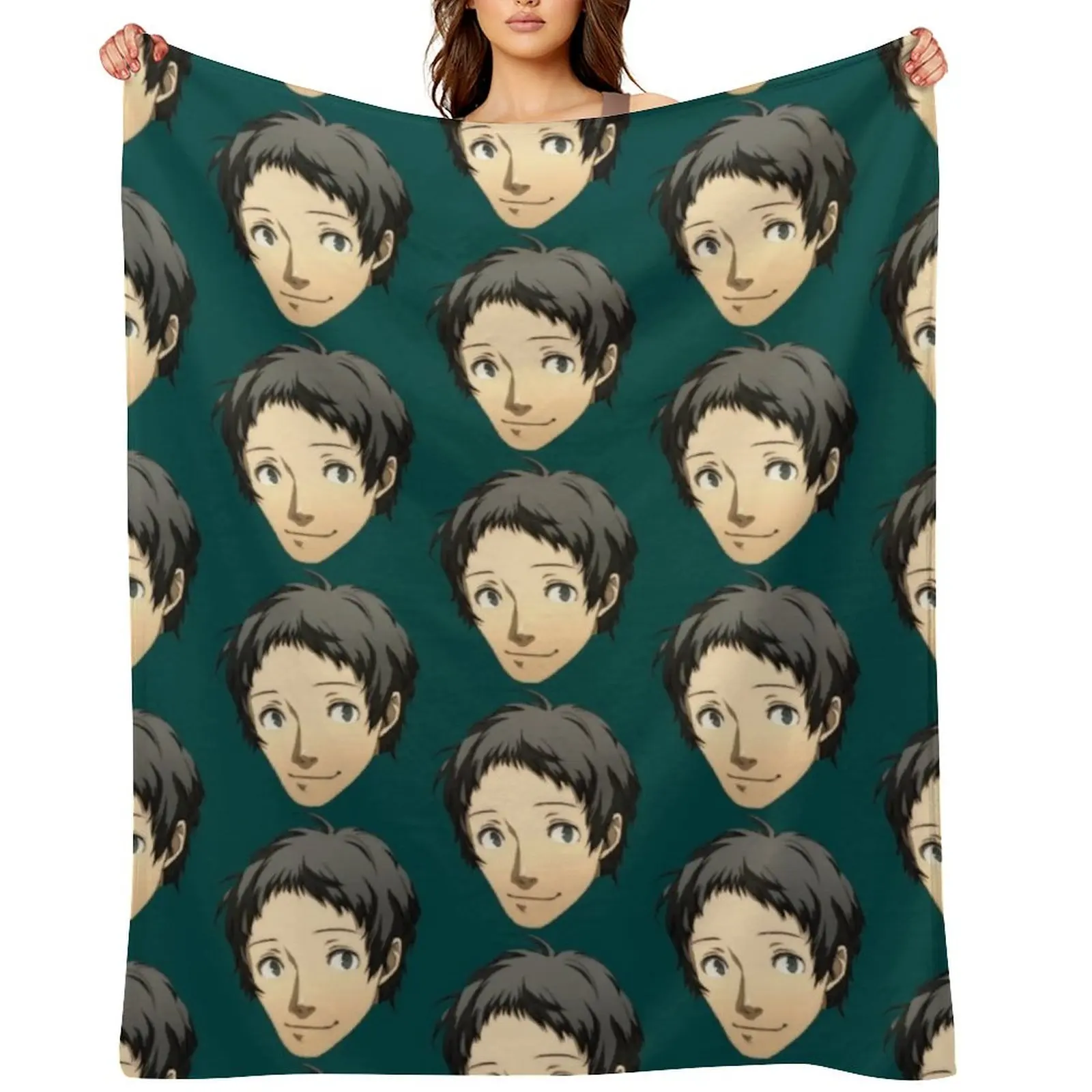 

Adachi Tohru Throw Blanket Softest Soft Big manga Blankets