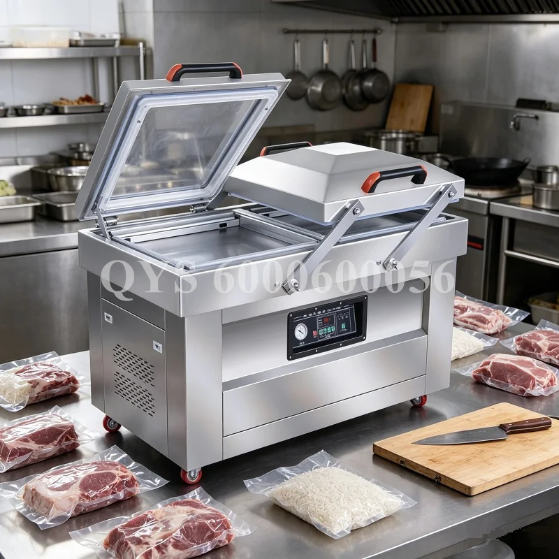

Dual Chamber Industrial Vacuum Packaging Machine 110V/220V Bag Sealer for Kitchen Restaurant Food Processing