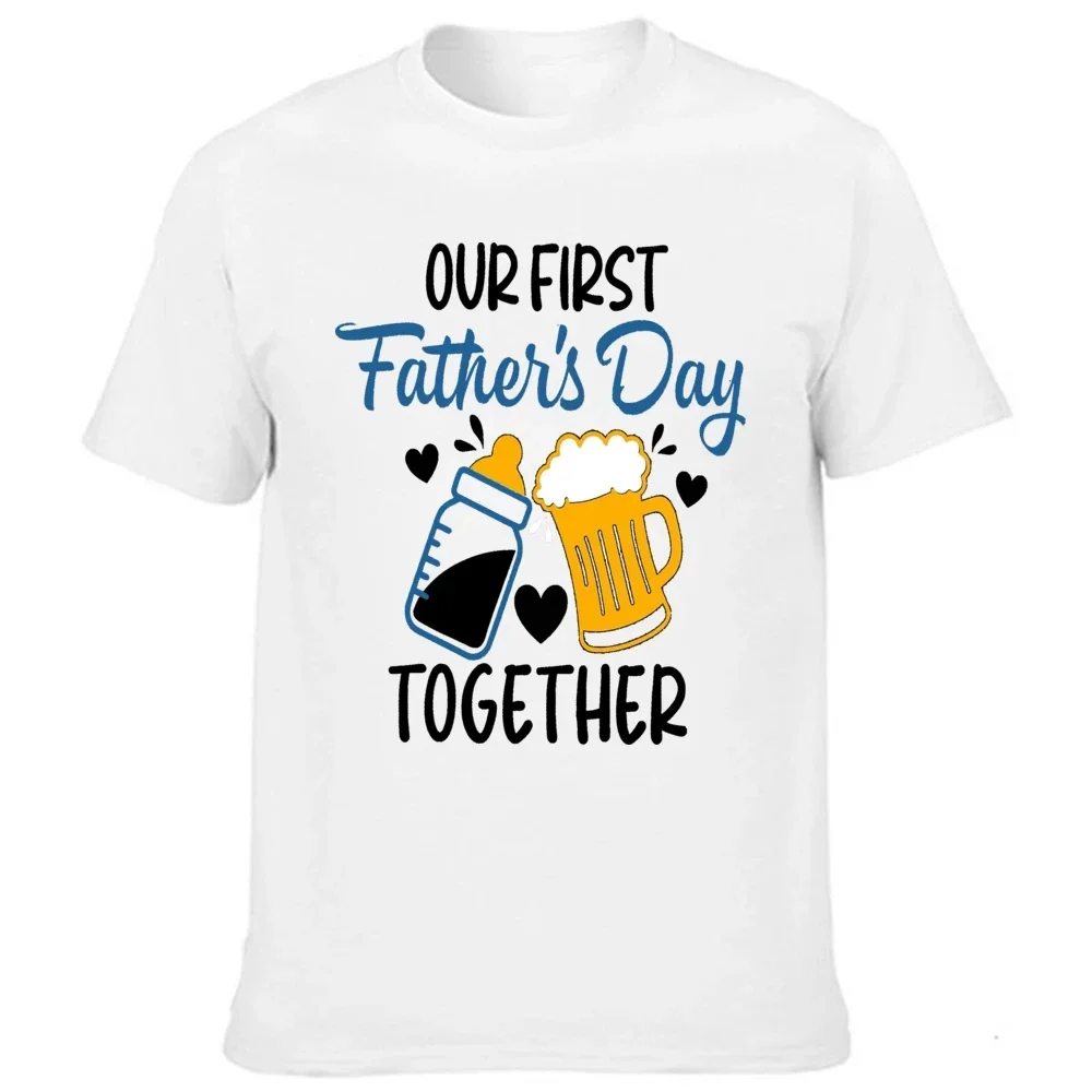 Our First Father\'s Day Daddy Baby Family Matching Clothes Tops Dad Boys Girls Holiday Party Outfit Papa T-shirt Baby Bodysuits