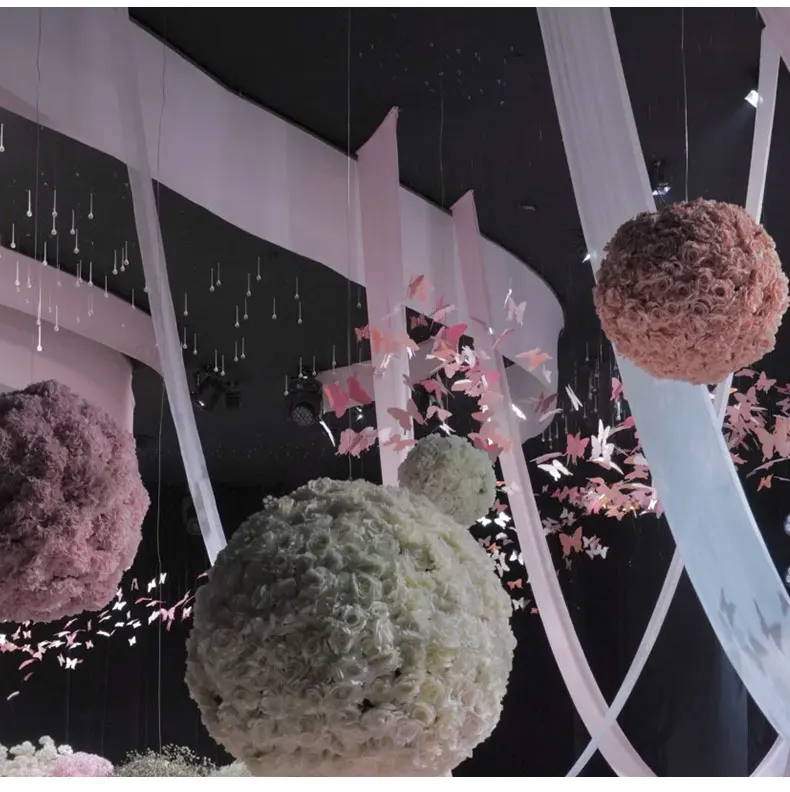 

Flower ball simulation road lead Korean wedding high-end wedding scene rose ball simulation