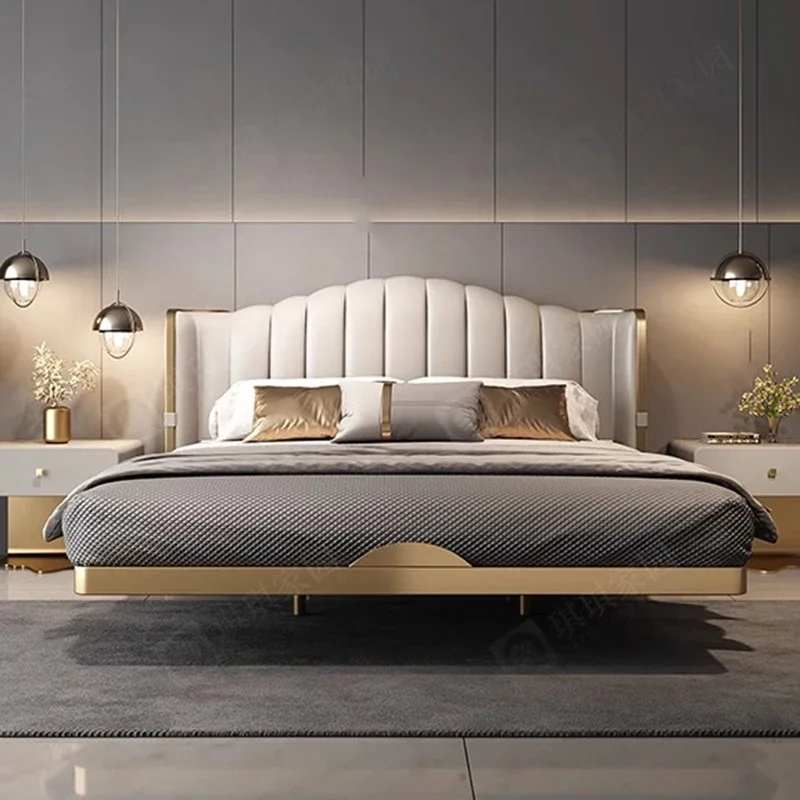 Modern Sofa Massage Bed Headboards Human Dog Design Wooden Bed Luxury Bedroom Sleeping Platform Muebles Lounge Suite Furniture
