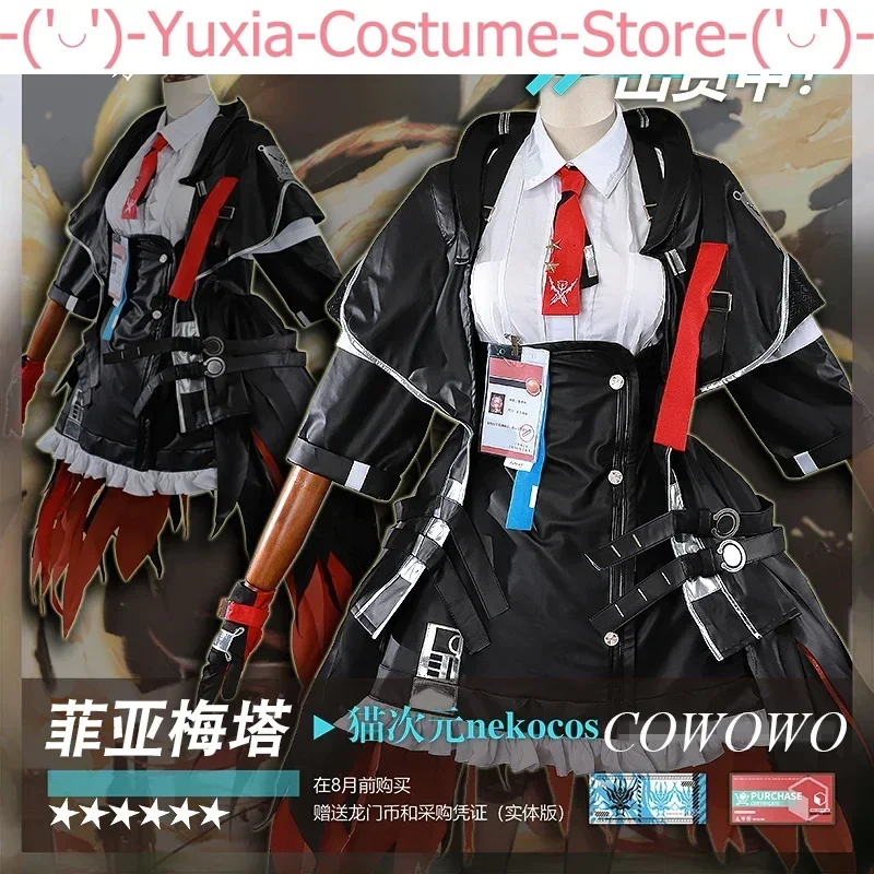 Anime! Arknights Fiammetta Battle Suit Lovely Uniform Cosplay Costume Halloween Carnival Party Role Play Outfit Women