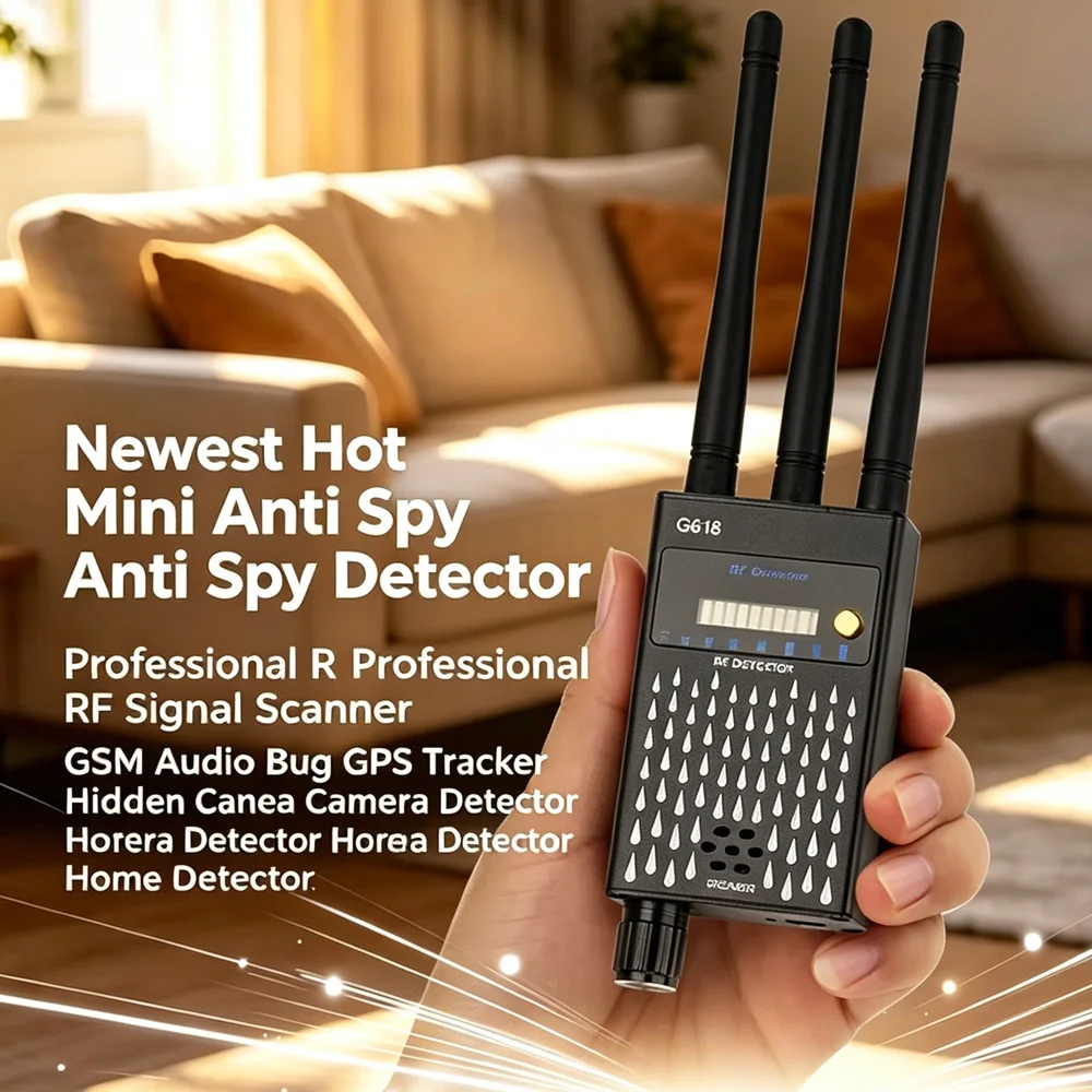 g318アンチスパイプロフェッショナル無線周波数検出装置gsm-gps-rf信号検出器盗聴防止ワイヤレスカメラ検出器